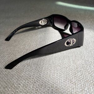 Dior Black Sunglasses with Silver Accents